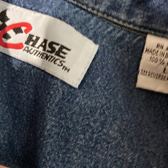 Womens Chase Authentics Dale Earnhart  Denim vest size large - Picture 3 of 6